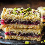 Pistachio Shortbread Bars