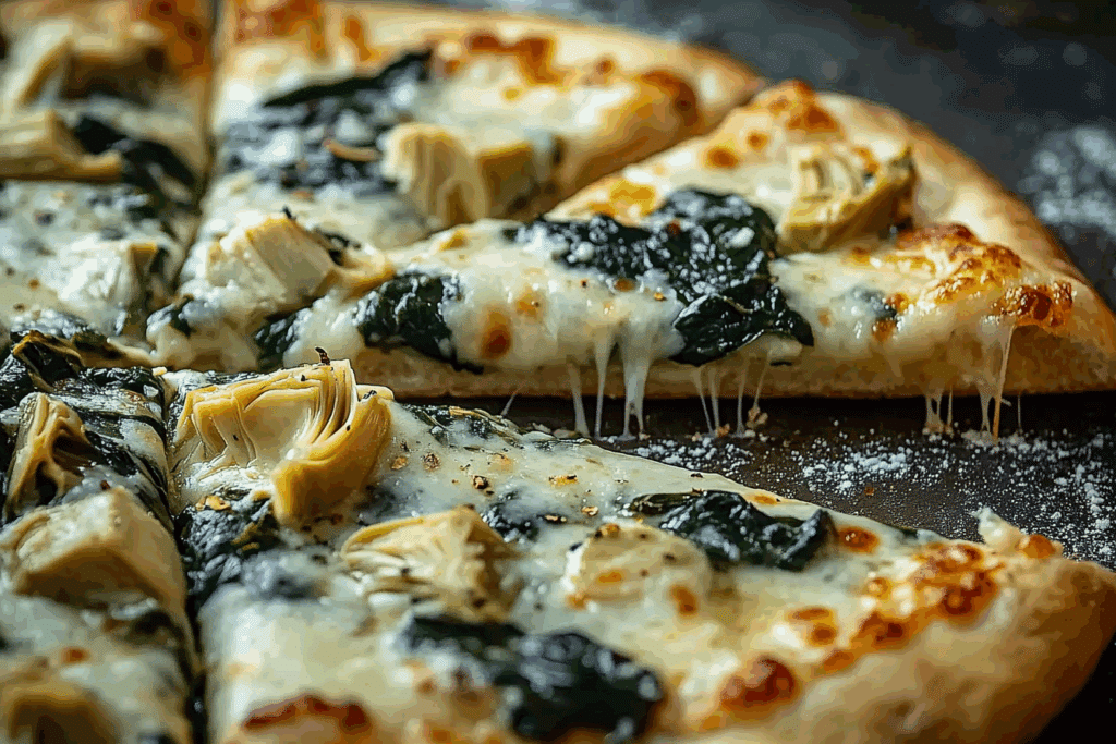 Spinach Artichoke Pizza