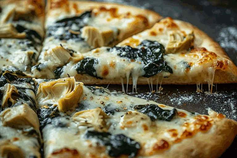 Spinach Artichoke Pizza