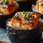 Baked Salmon Sushi Cups