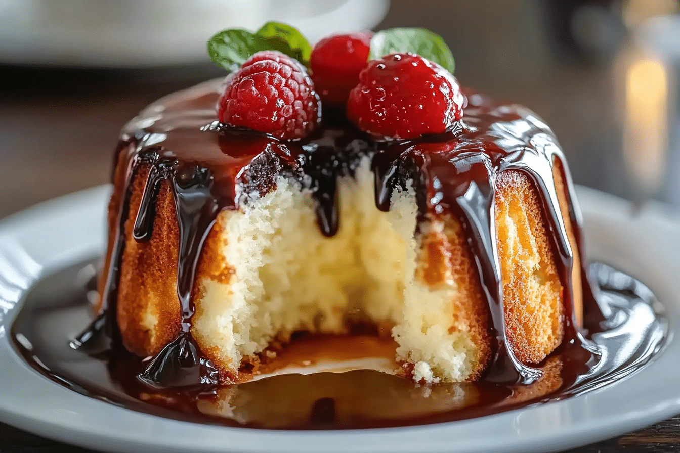 Boston Cream Poke Cake