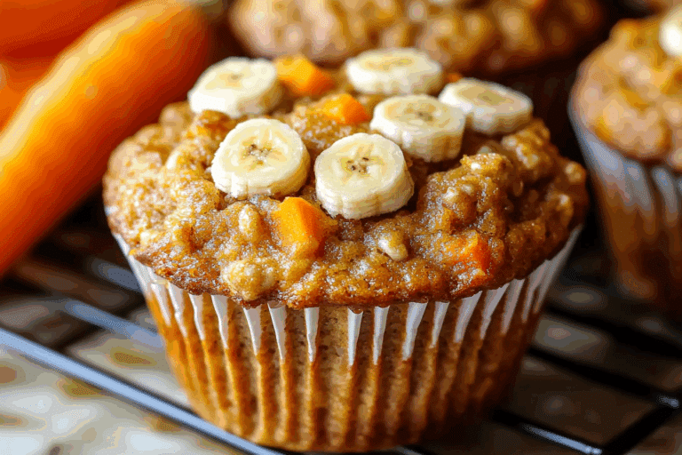 Morning Glory Banana Carrot Muffins