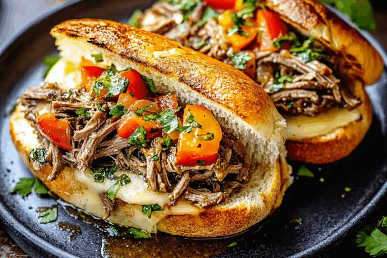 Pressure Cooker Italian Beef Sandwiches