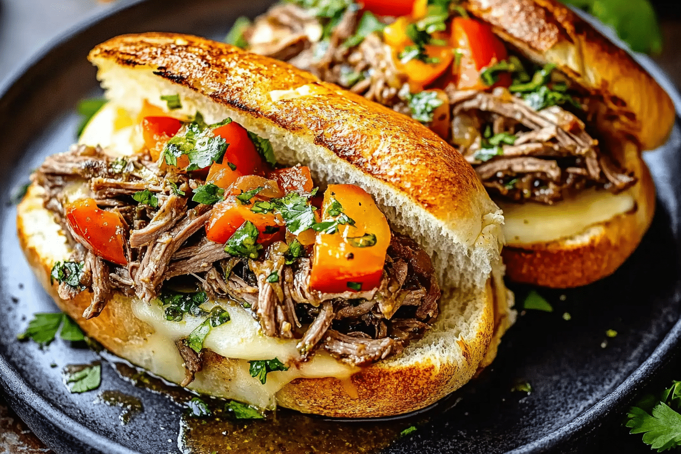Pressure Cooker Italian Beef Sandwiches