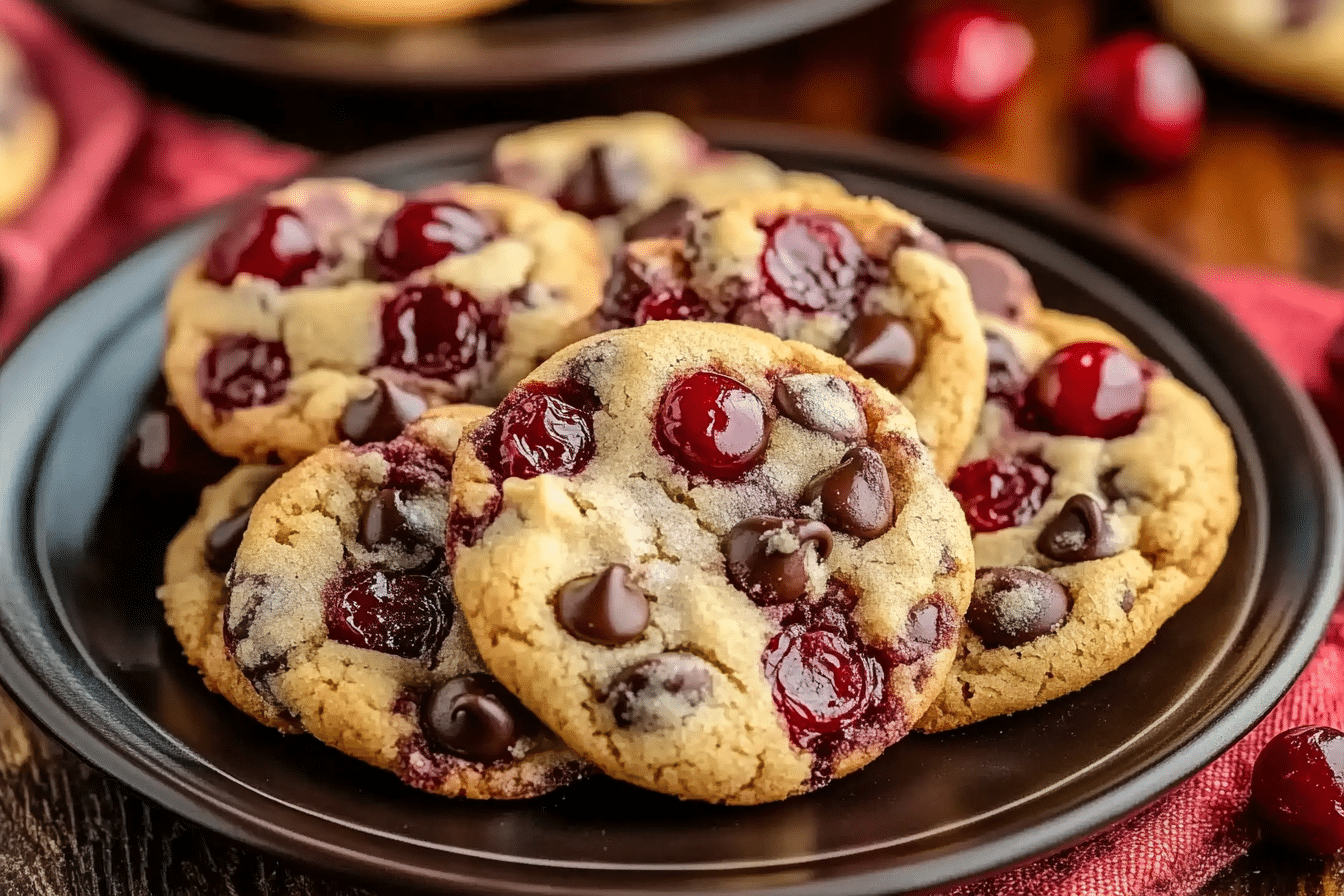 Maraschino Cherry Chocolate Chip Cookies