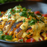 Mexican Chicken with Cheese Sauce
