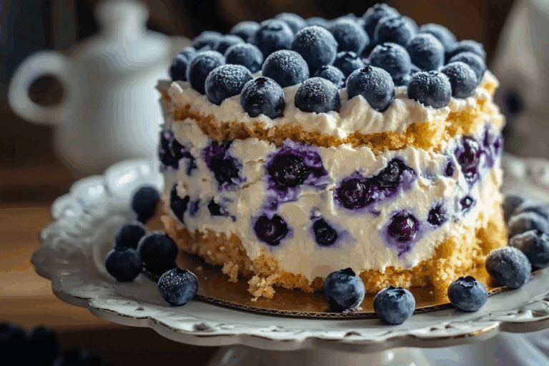 Nova Scotia Blueberry Cream Cake