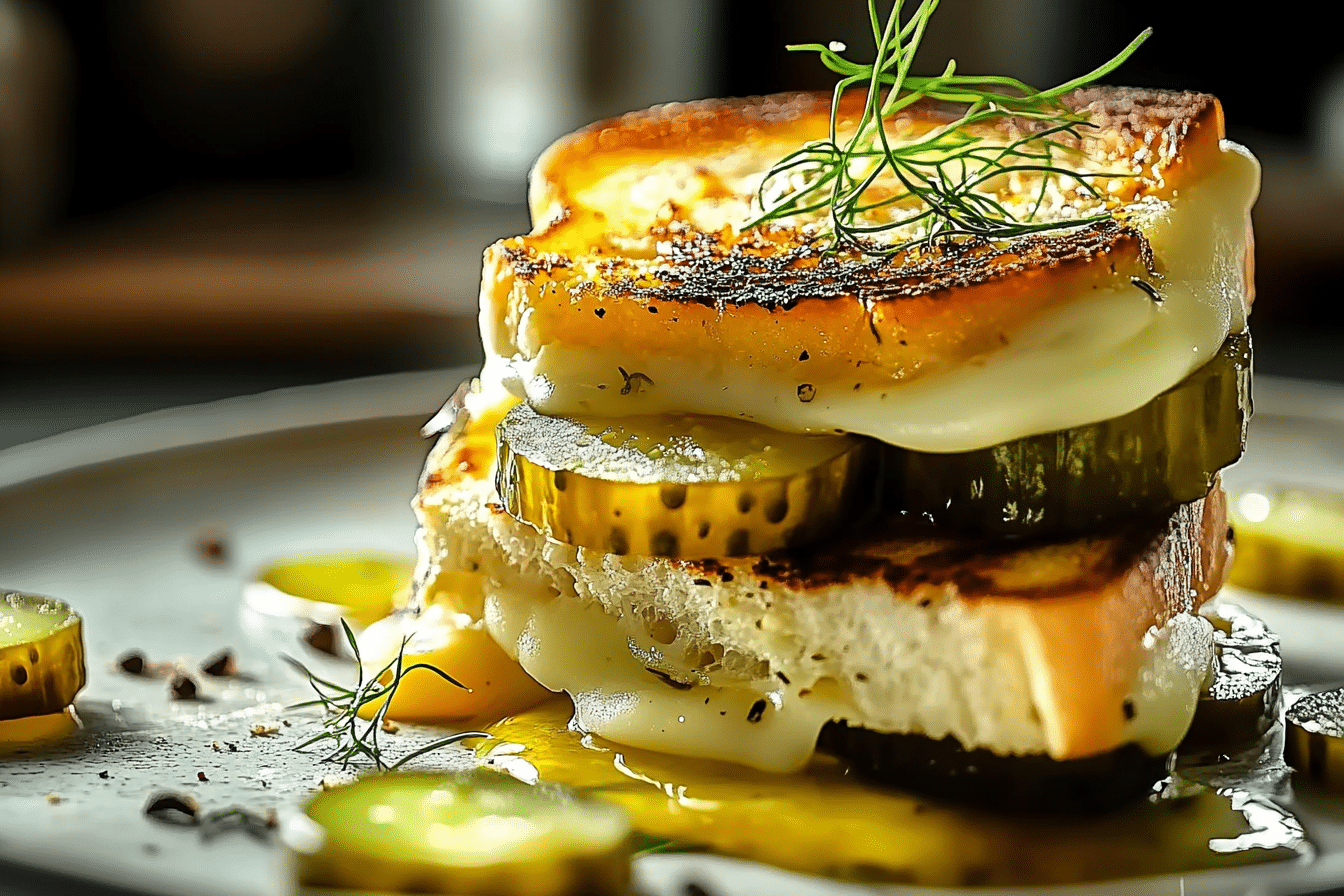 Dill Pickle Grilled Cheese