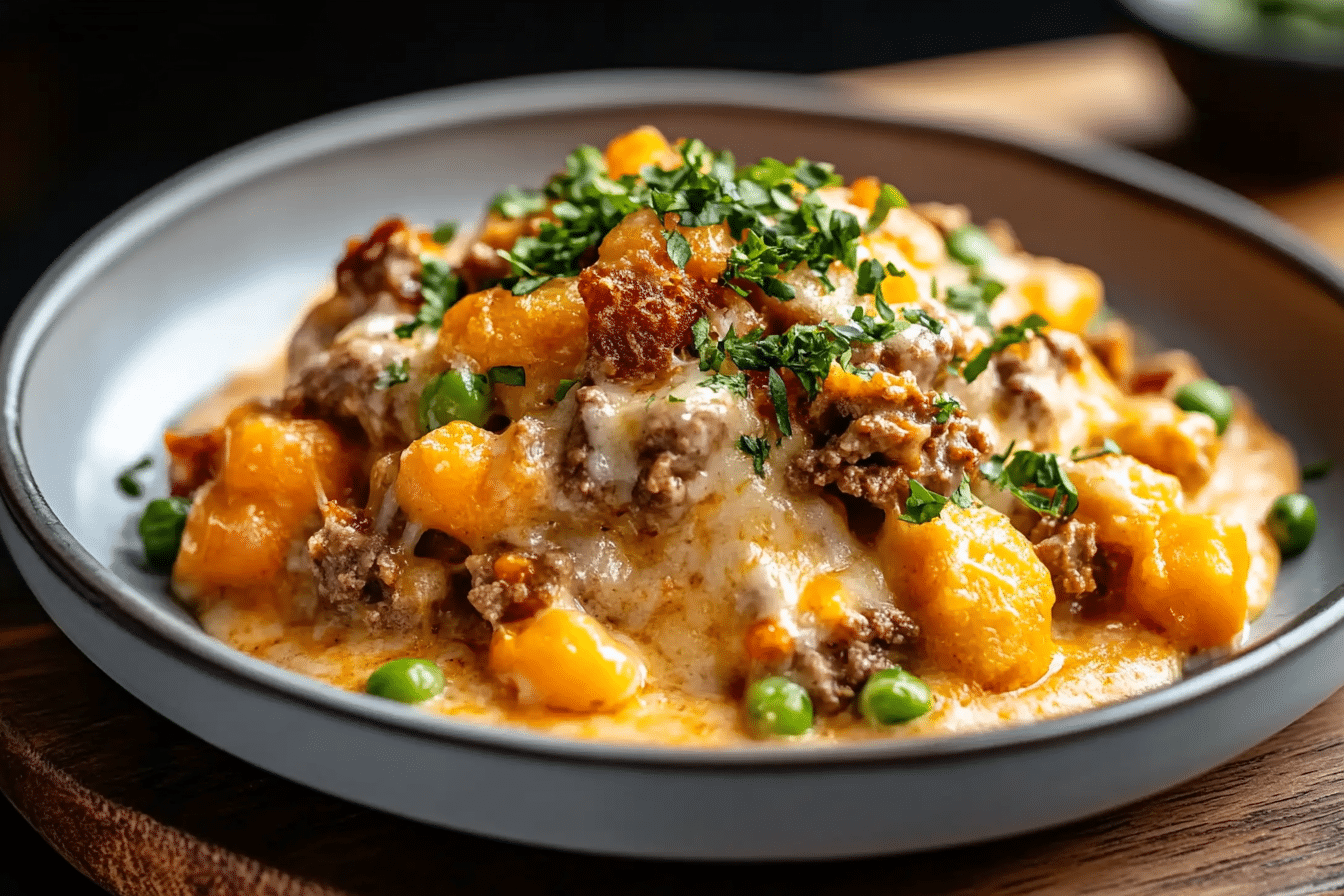 Creamy and Cheesy Cowboy Casserole