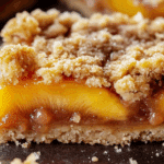 Brown Sugar Peach Crumb Bars