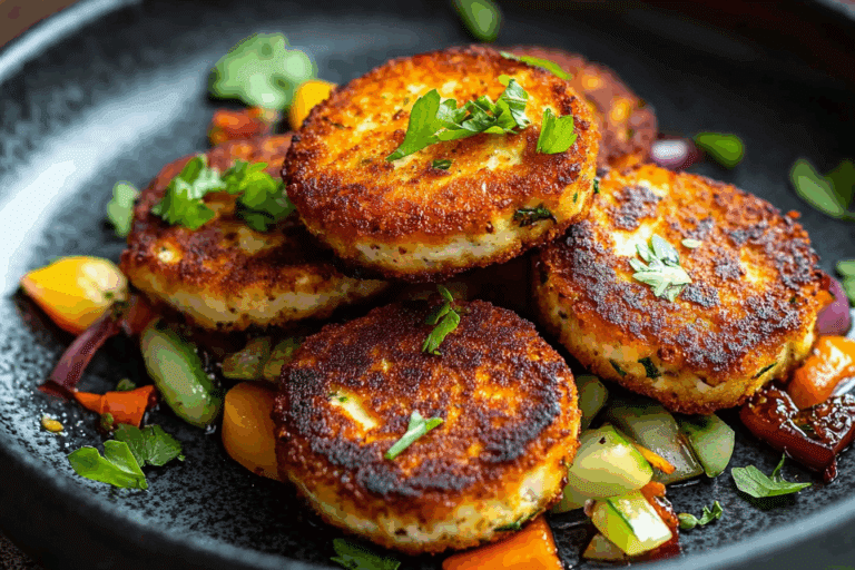 Crispy Tofu and Veggie Patties