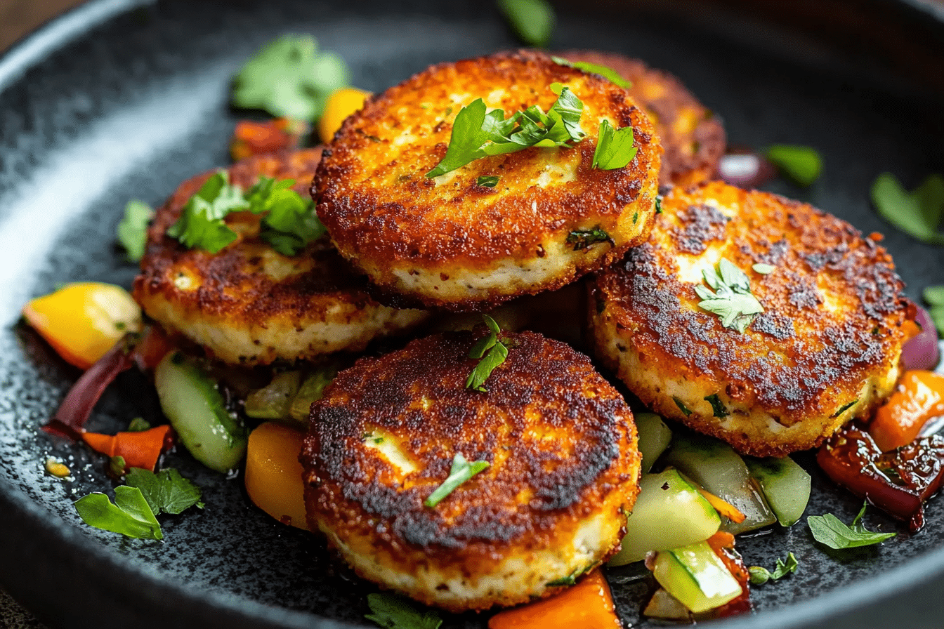 Crispy Tofu and Veggie Patties