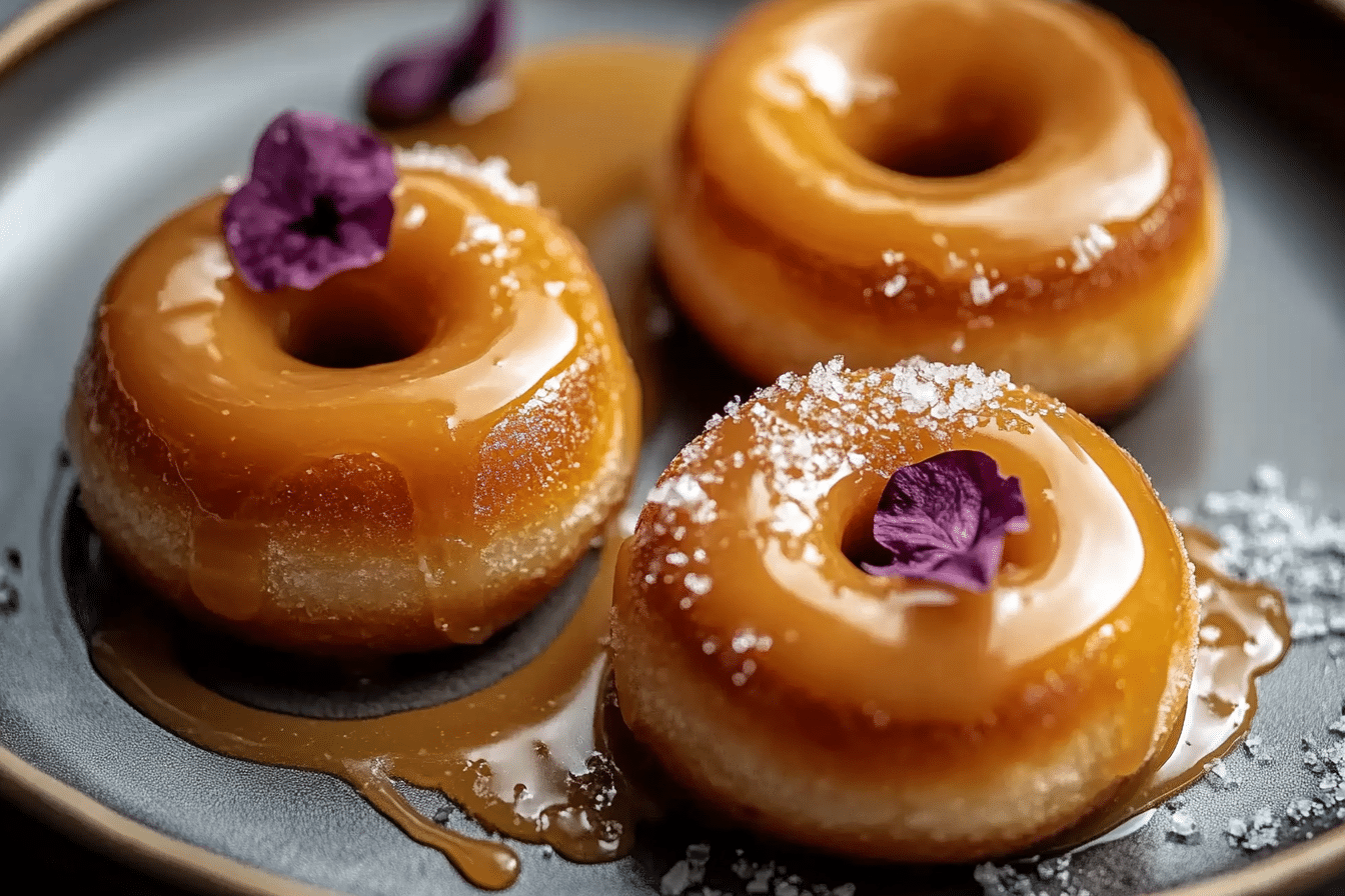 Gluten Free & Vegan Caramel Doughnuts