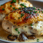 Cheesy Garlic Butter Mushroom Stuffed Chicken That’s Sure to Impress