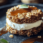 Salted Caramel Gingerbread Oatmeal Cream Pies