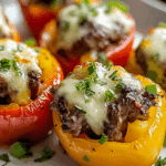 Philly Cheesesteak Bell Pepper Bites