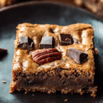 Brown Butter Bourbon Pecan Chocolate Chunk Blondies
