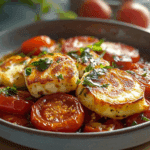 Mediterranean Tomato and Halloumi Bake