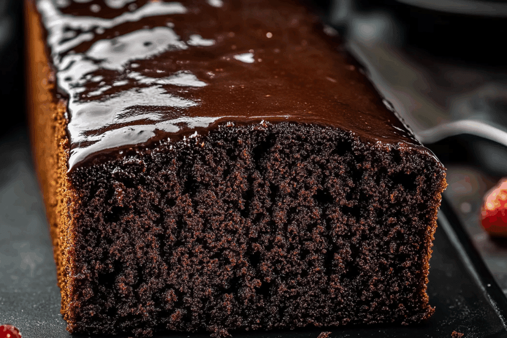 Black Cocoa Loaf Cake