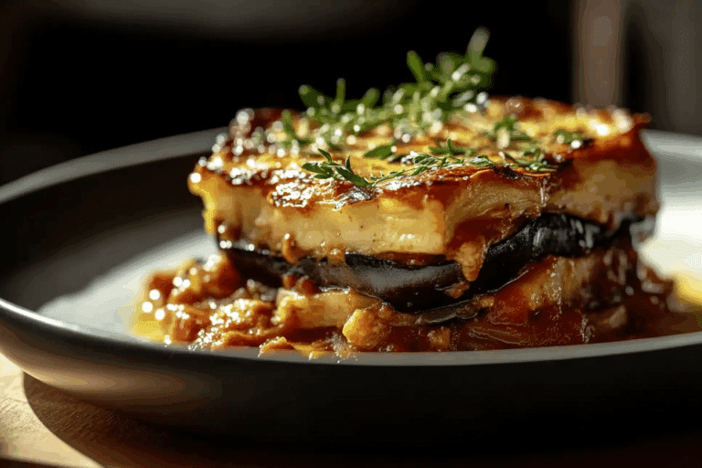 Classic Greek Eggplant Moussaka