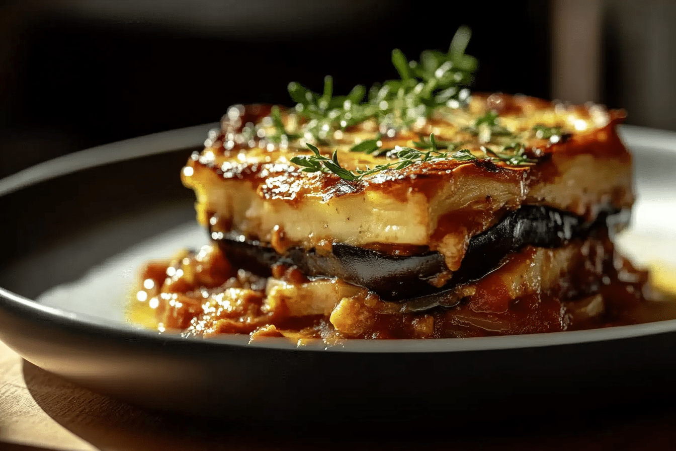 Classic Greek Eggplant Moussaka