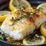 Baked Cod Recipe with Lemon and Garlic