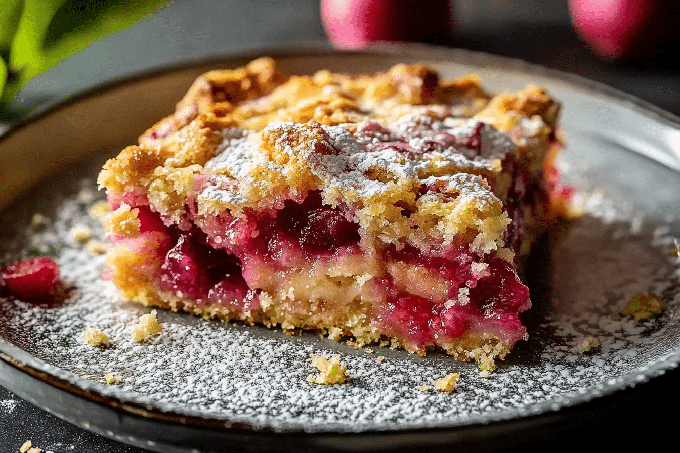 Rhubarb Dump Cake