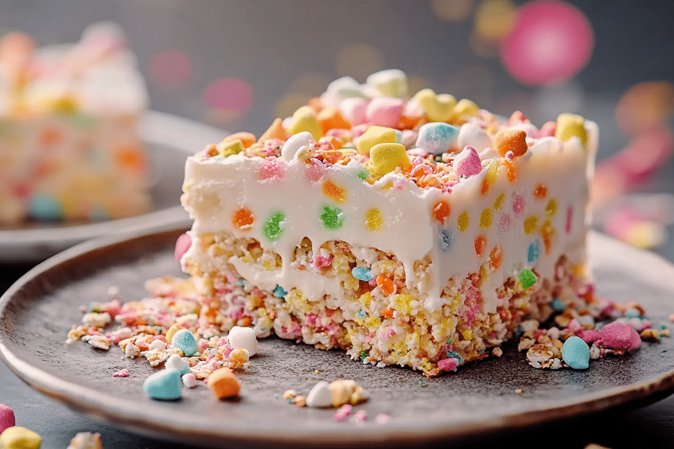 Funfetti Marshmallow Cereal Bars