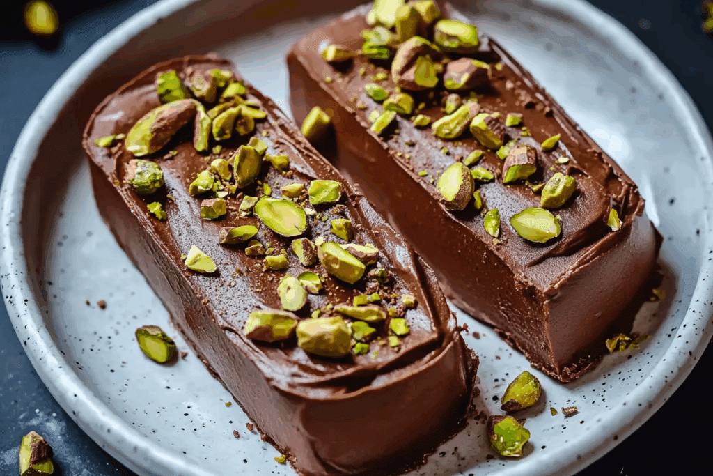 4-Ingredient Vegan Chocolate Mousse with Pistachios