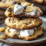 Chocolate Chip Potato Chip Cookies with Marshmallow Fluff