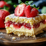 Strawberry Lemon Cheesecake Bars
