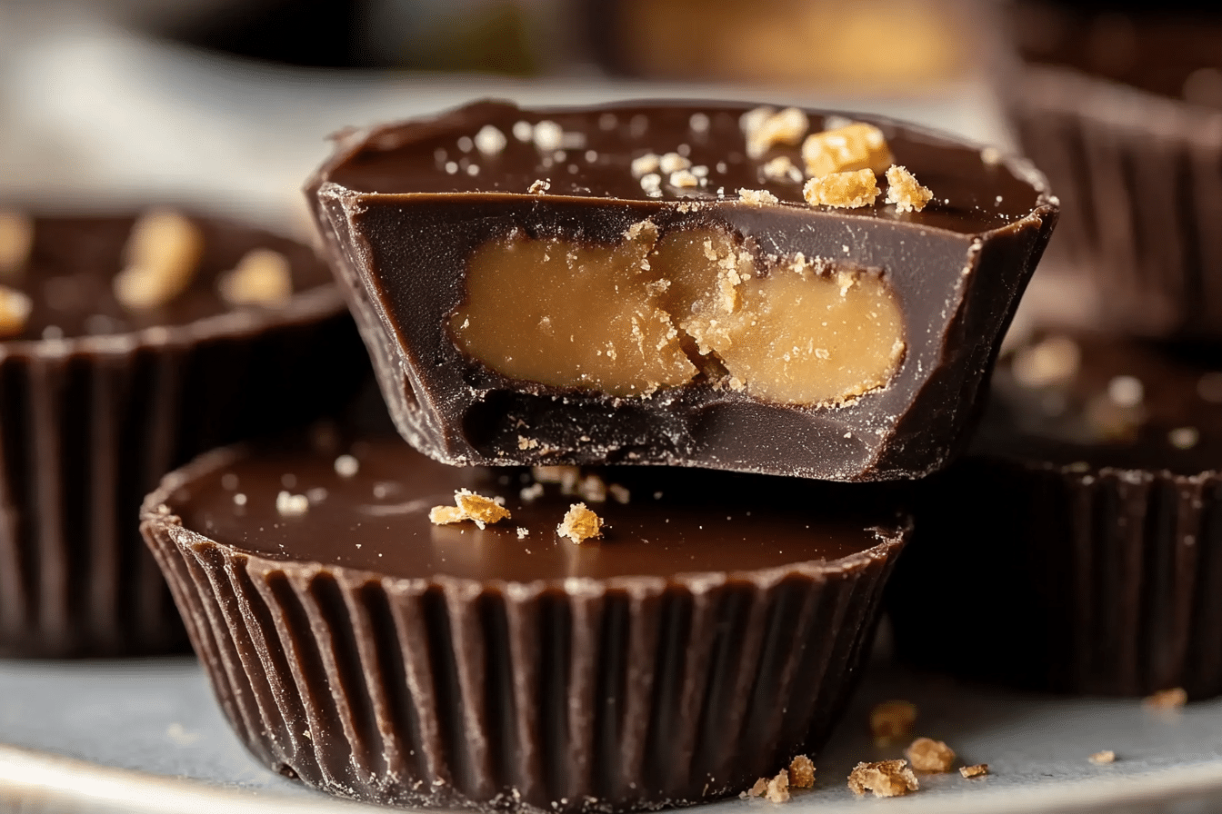 Healthy Twix Cups