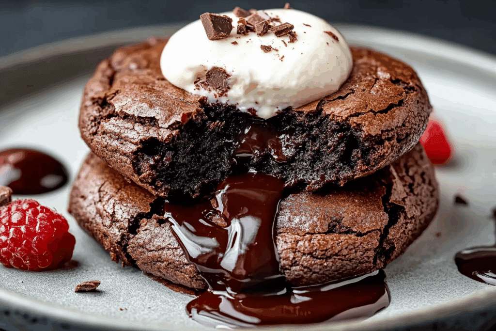 Black Forest Flourless Brownie Cookies