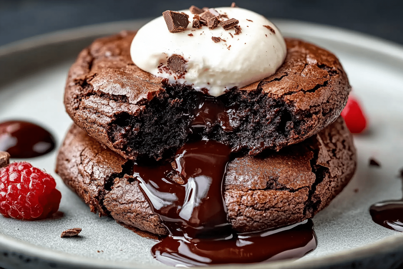 Black Forest Flourless Brownie Cookies