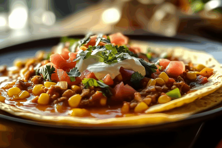 Delicious Taco Soup in Slow Cooker