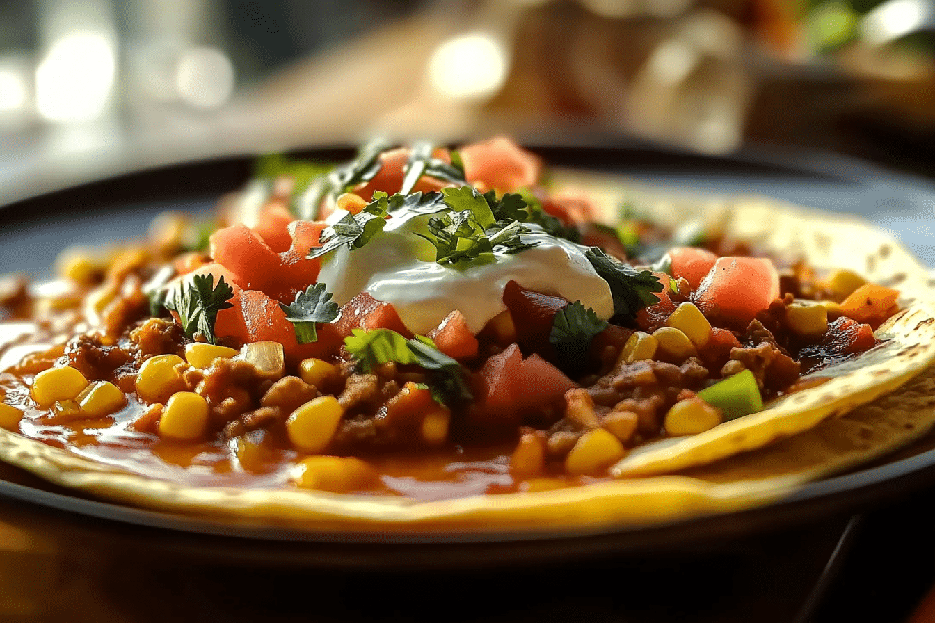 Delicious Taco Soup in Slow Cooker