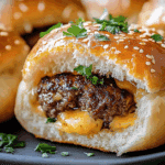 Garlic Parmesan Cheeseburger Bombs