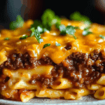Cheesy Sloppy Cheeseburger Pasta