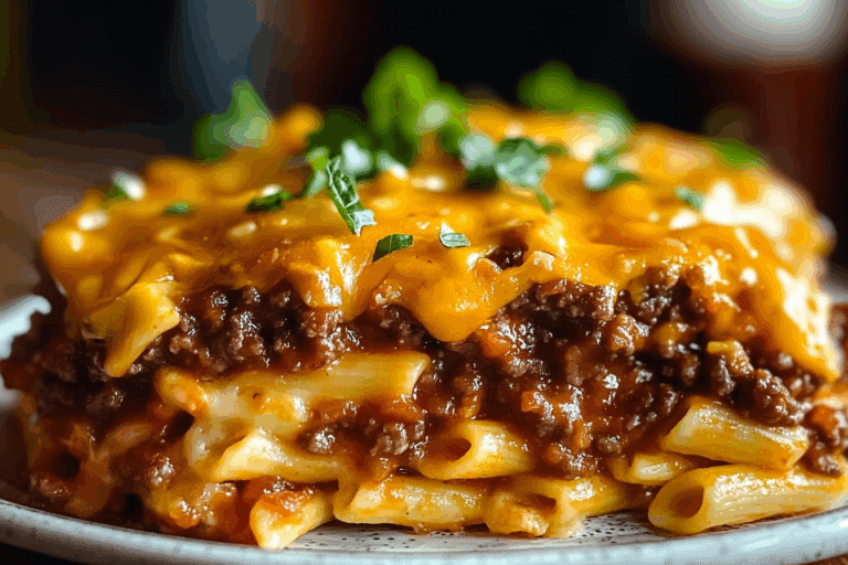 Cheesy Sloppy Cheeseburger Pasta