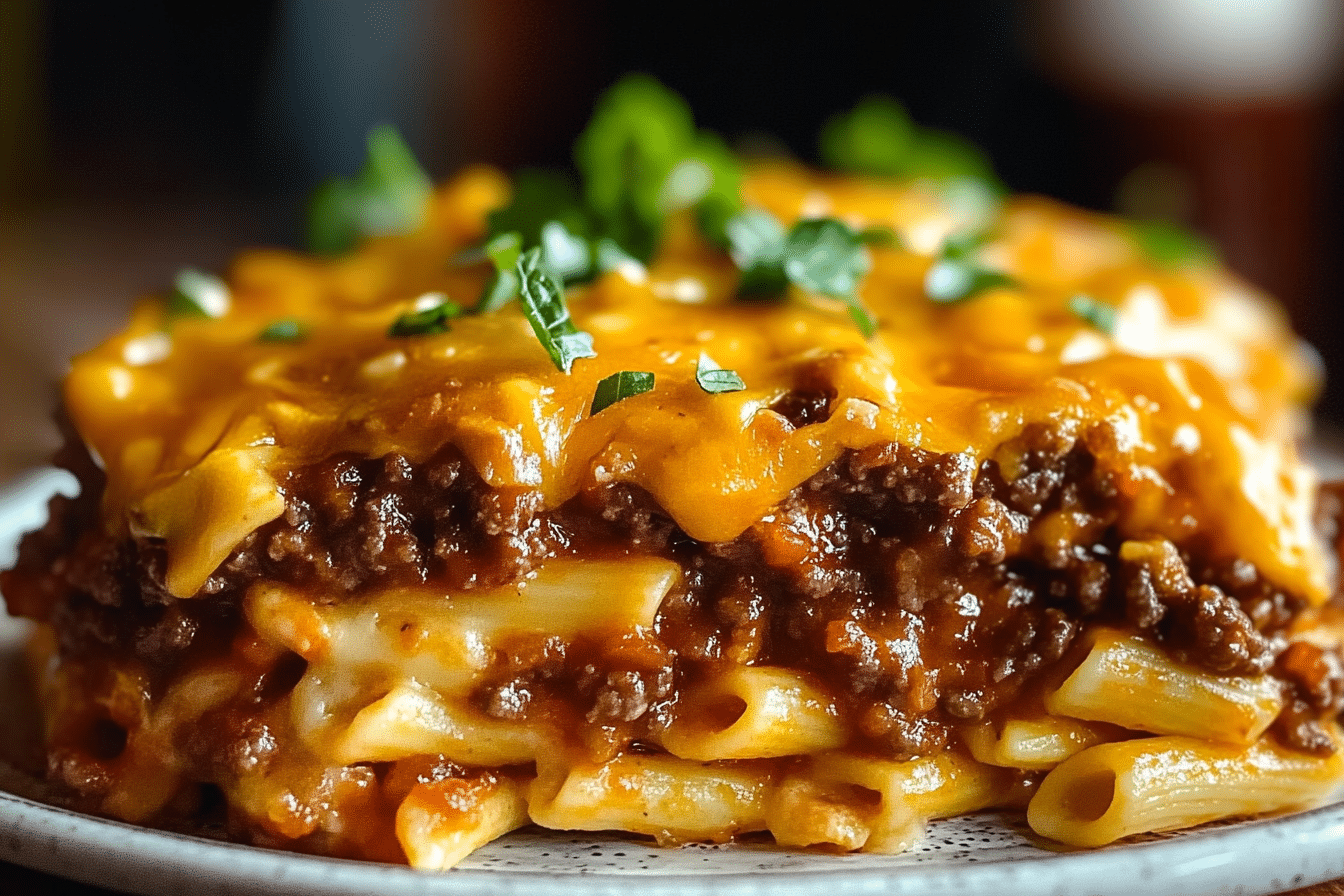 Cheesy Sloppy Cheeseburger Pasta