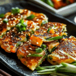 Crispy Vegetable Pancakes with Asian Dipping Sauce