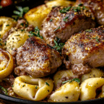 Beefy Tortellini Pasta Bake