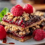 Chocolate Raspberry Crumb Bars