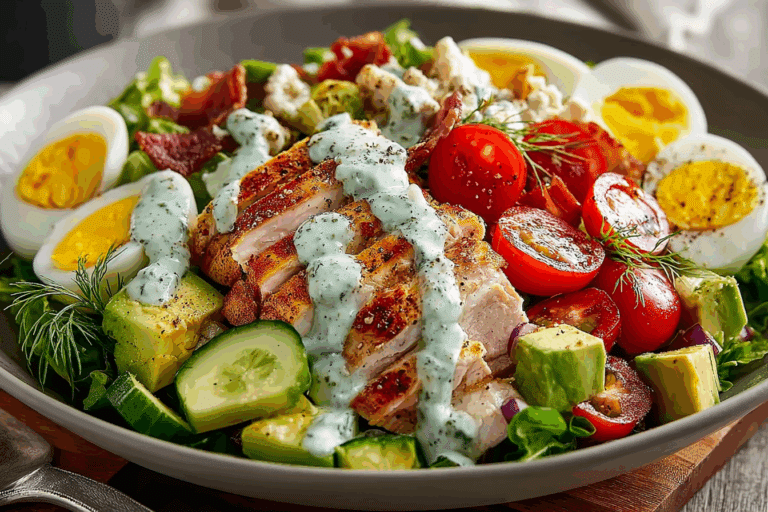 Summer Cobb Salad with Double Dill Ranch