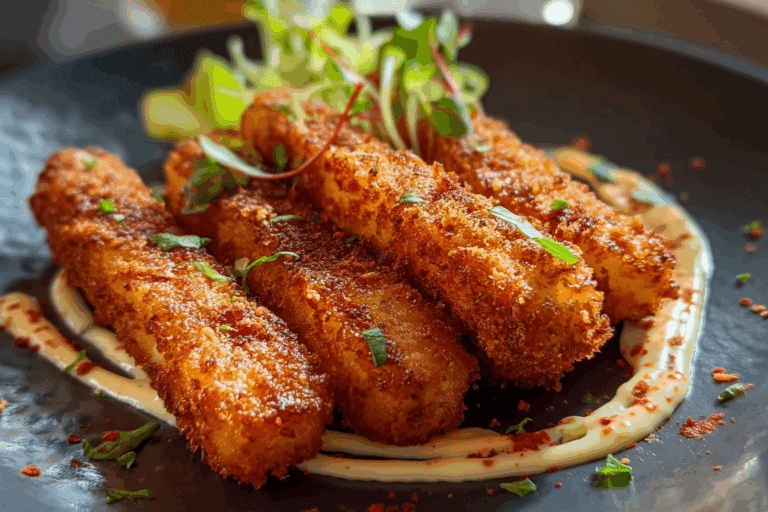 Crispy Hungarian Potato Cheese Sticks
