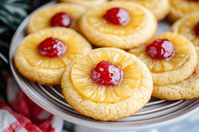 Easy Pineapple Upside Down Sugar Cookies Recipe