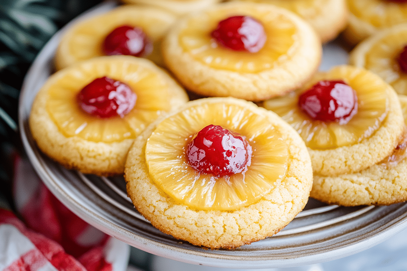 Easy Pineapple Upside Down Sugar Cookies Recipe