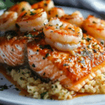 Crab and Shrimp Stuffed Salmon