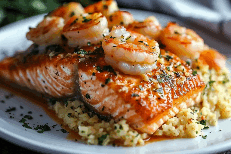 Crab and Shrimp Stuffed Salmon