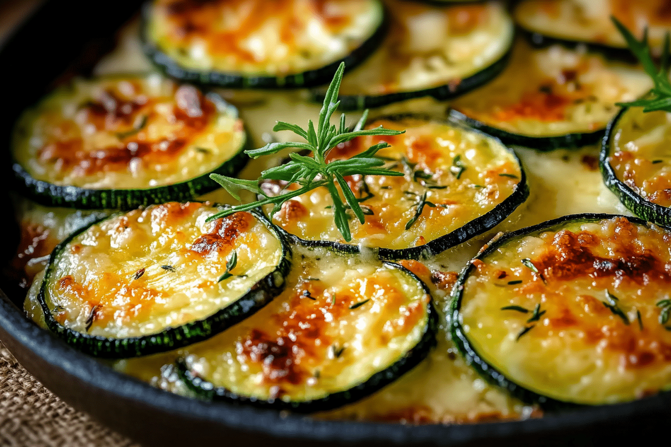 Irresistible Baked Zucchini Cheese That Melts in Your Mouth